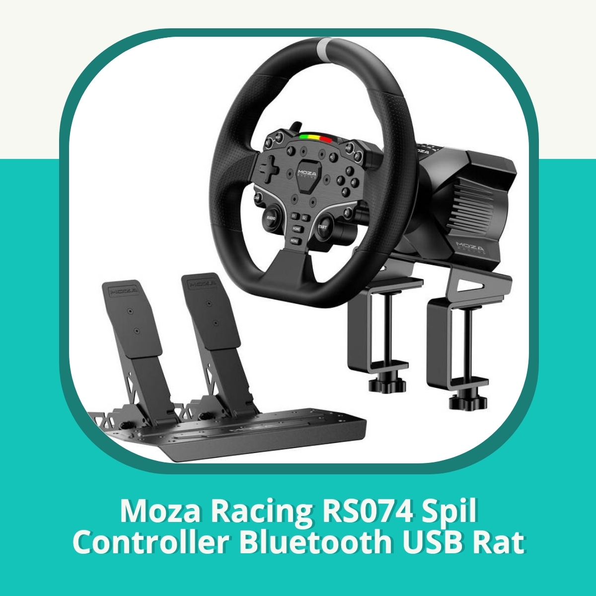 Recension af Moza Racing RS074 Spil Controller Bluetooth USB Rat