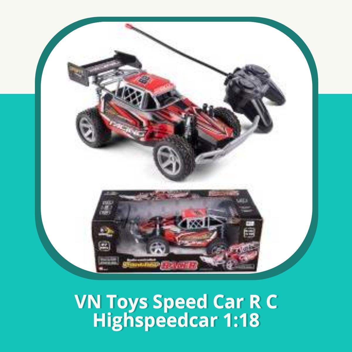 Anmeldelse af VN Toys Speed Car R C Highspeedcar 1:18