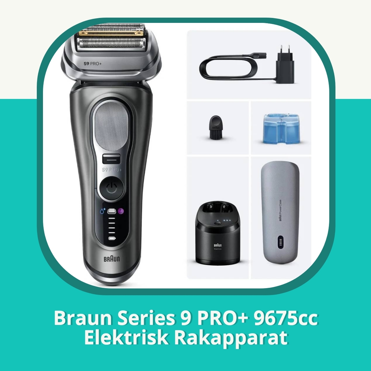 Recension af Braun Series 9 PRO+ 9675cc Elektrisk Rakapparat