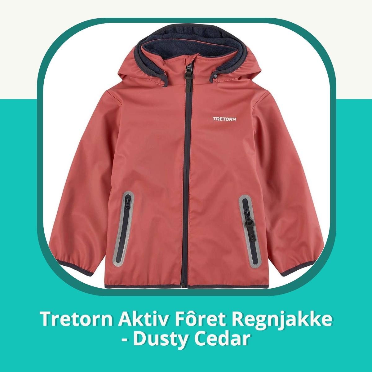 Anmeldelse af Tretorn Aktiv Fôret Regnjakke - Dusty Cedar