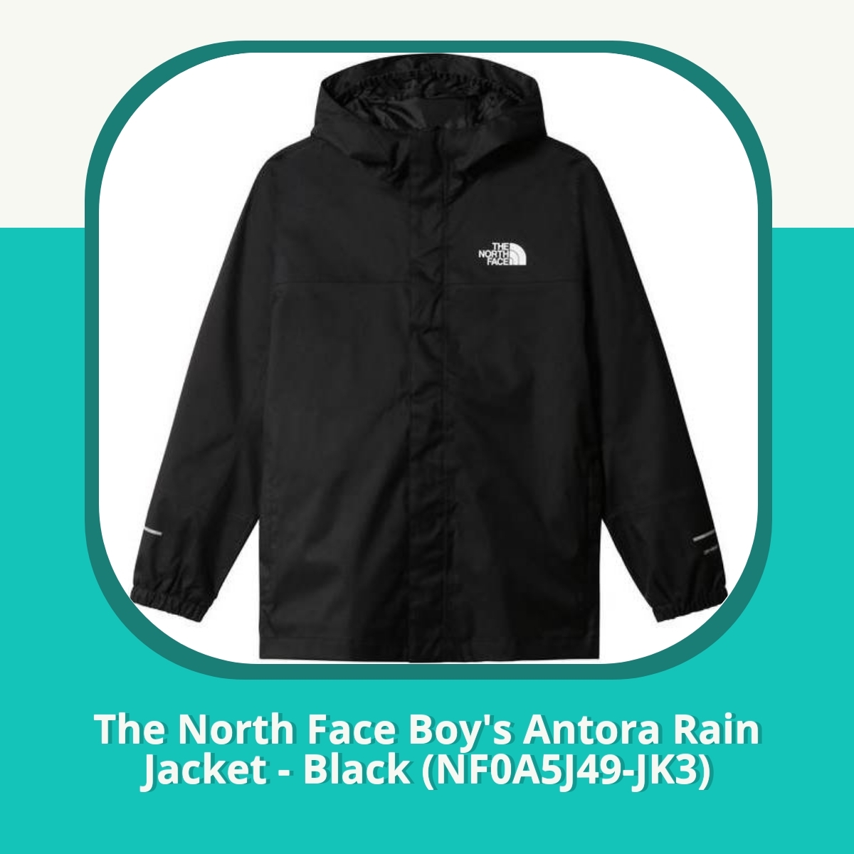 Anmeldelse af The North Face Boy's Antora Rain Jacket - Black (NF0A5J49-JK3)