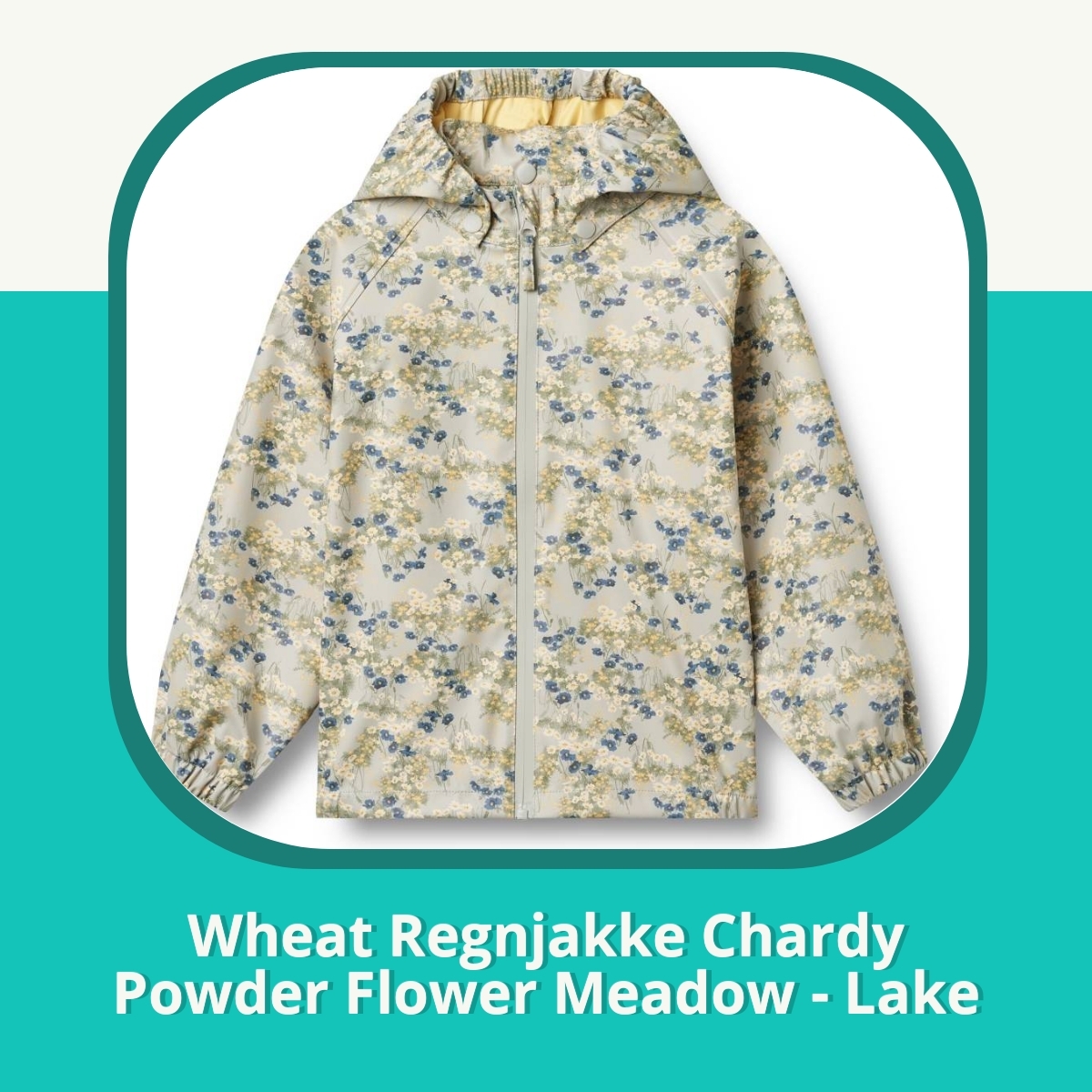 Anmeldelse af Wheat Regnjakke Chardy Powder Flower Meadow - Lake