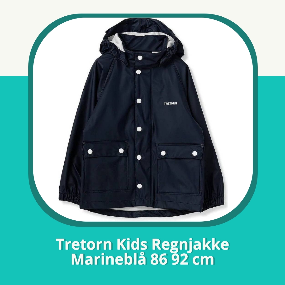 Anmeldelse af Tretorn Kids Regnjakke Marineblå 86 92 cm