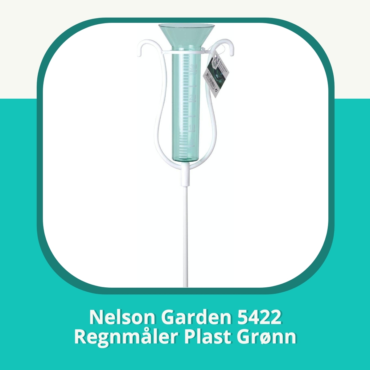 Anmeldelse af Nelson Garden 5422 Regnmåler Plast Grønn