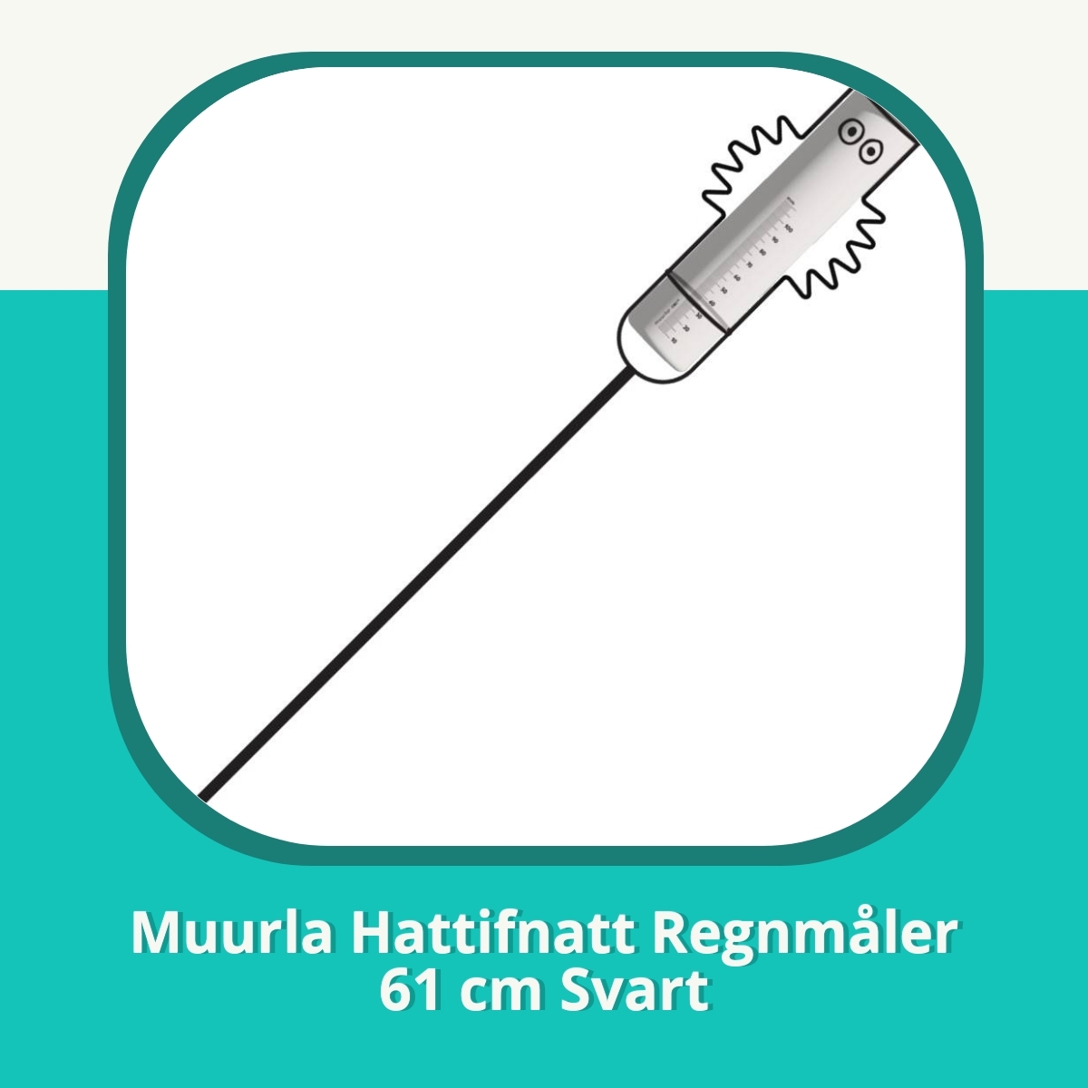 Anmeldelse af Muurla Hattifnatt Regnmåler 61 cm Svart