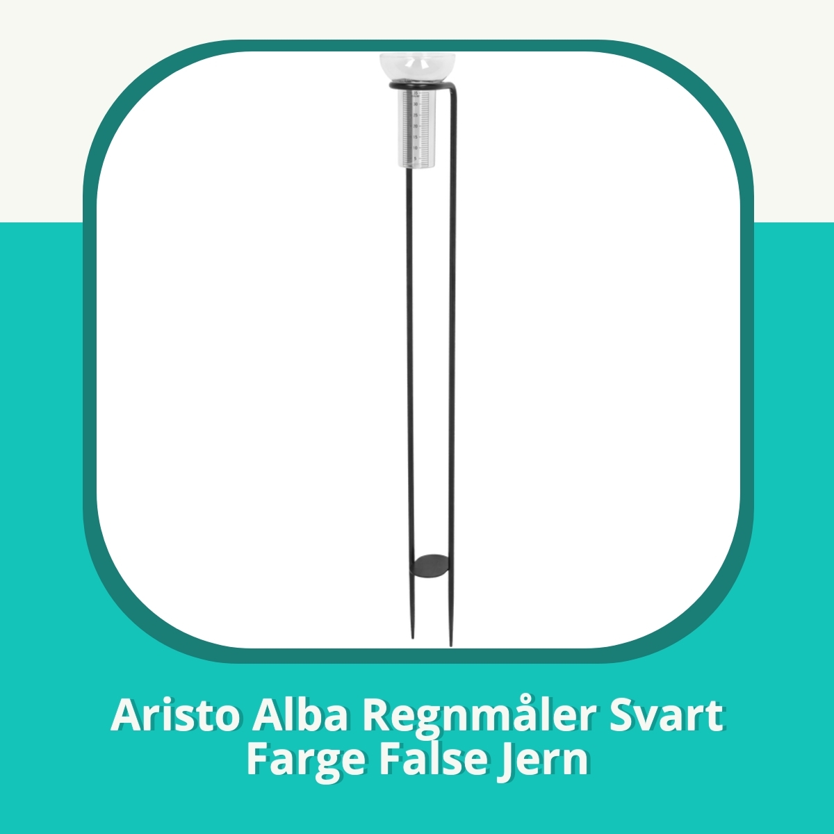 Anmeldelse af Aristo Alba Regnmåler Svart Farge False Jern