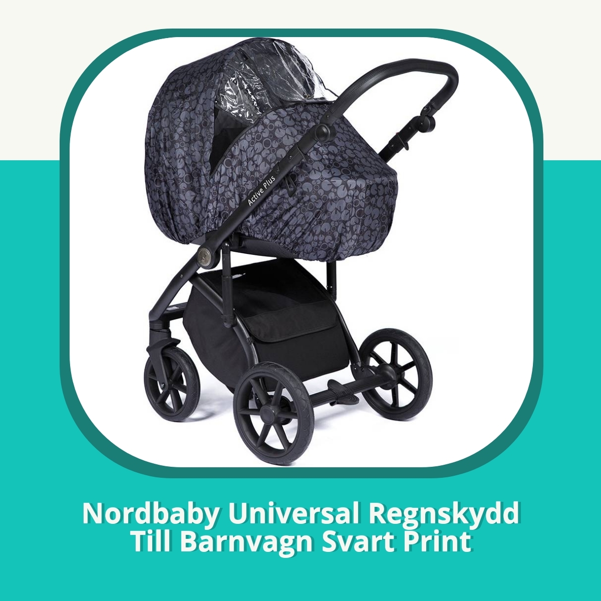 Recension af Nordbaby Universal Regnskydd Till Barnvagn Svart Print