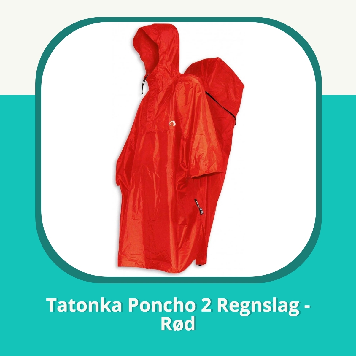 Anmeldelse af Tatonka Poncho 2 Regnslag - Rød