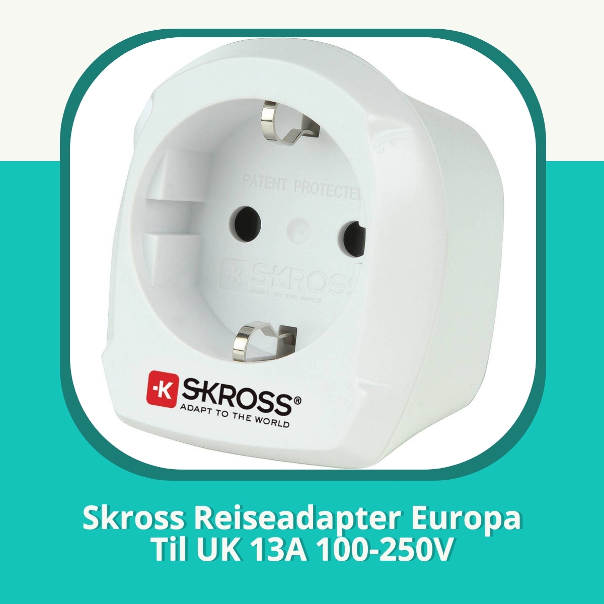 Anmeldelse Skross Reiseadapter Europa Til UK 13A 100-250V