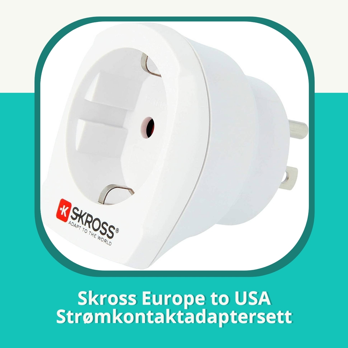 Anmeldelse af Skross Europe to USA Strømkontaktadaptersett