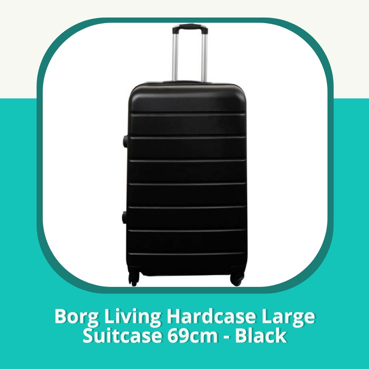 Anmeldelse af Borg Living Hardcase Large Suitcase 69cm - Black
