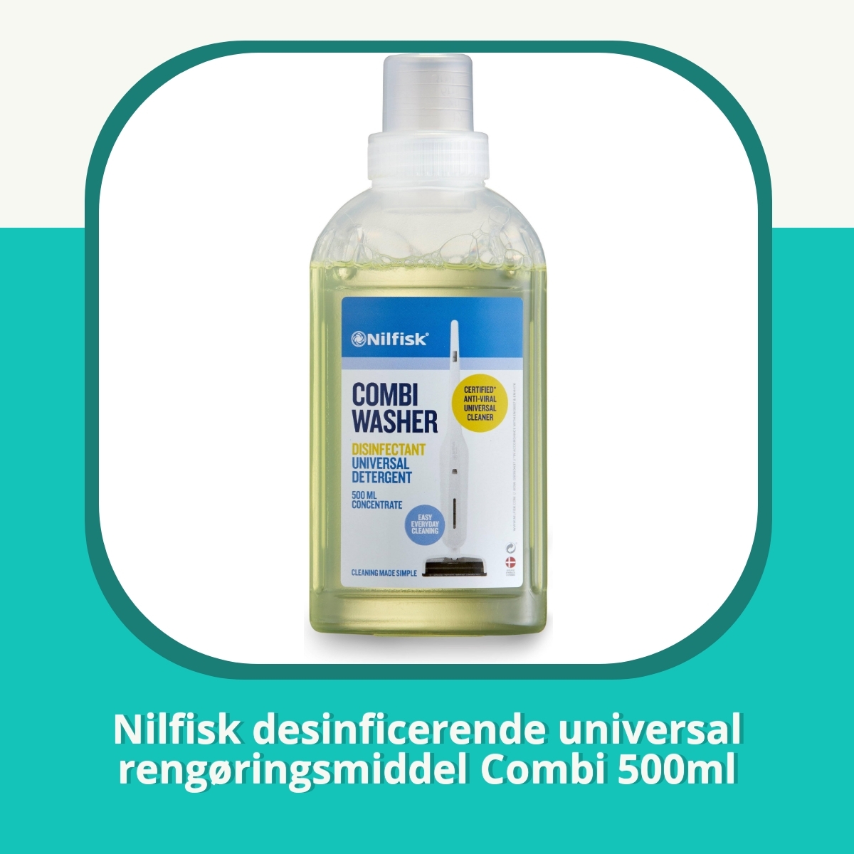 Anmeldelse af Nilfisk desinficerende universal rengøringsmiddel Combi 500ml