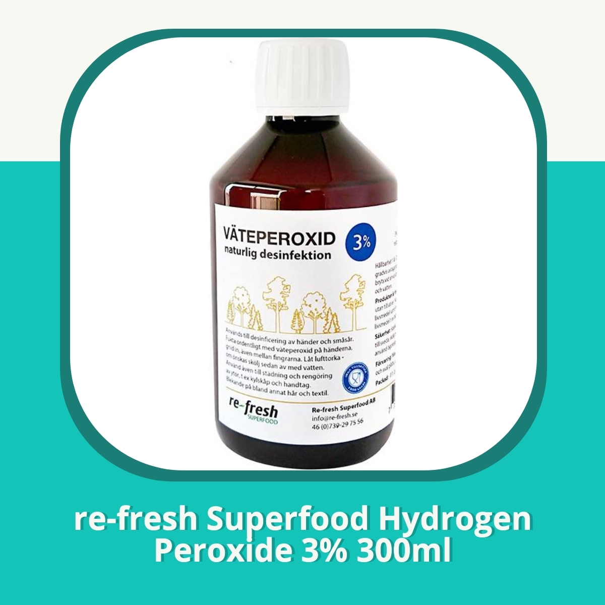 Recension af re-fresh Superfood Hydrogen Peroxide 3% 300ml