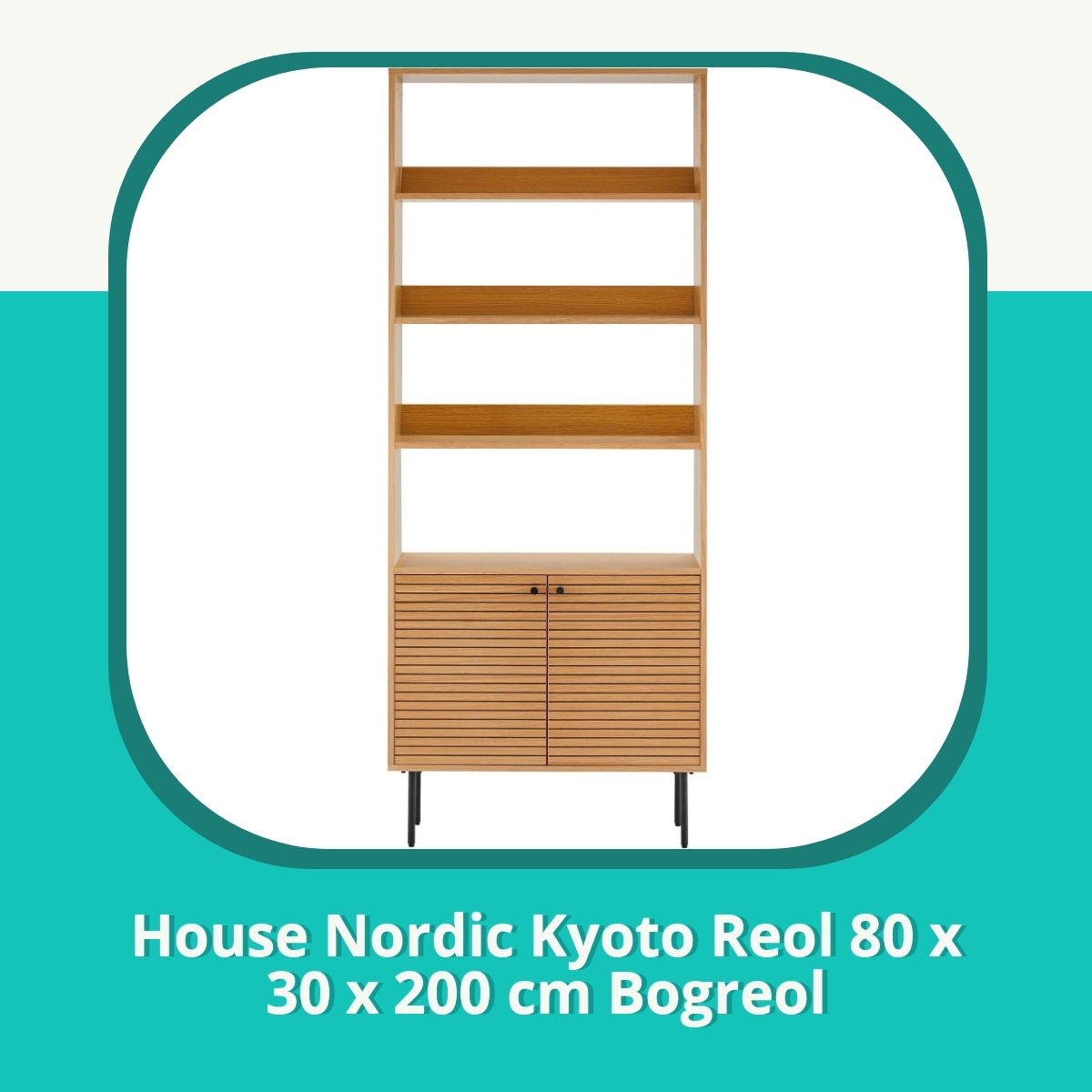 Anmeldelse af House Nordic Kyoto Reol 80 x 30 x 200 cm Bogreol