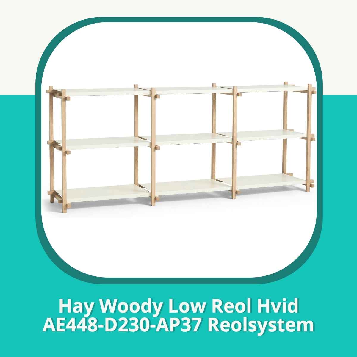 Anmeldelse af Hay Woody Low Reol Hvid AE448-D230-AP37 Reolsystem