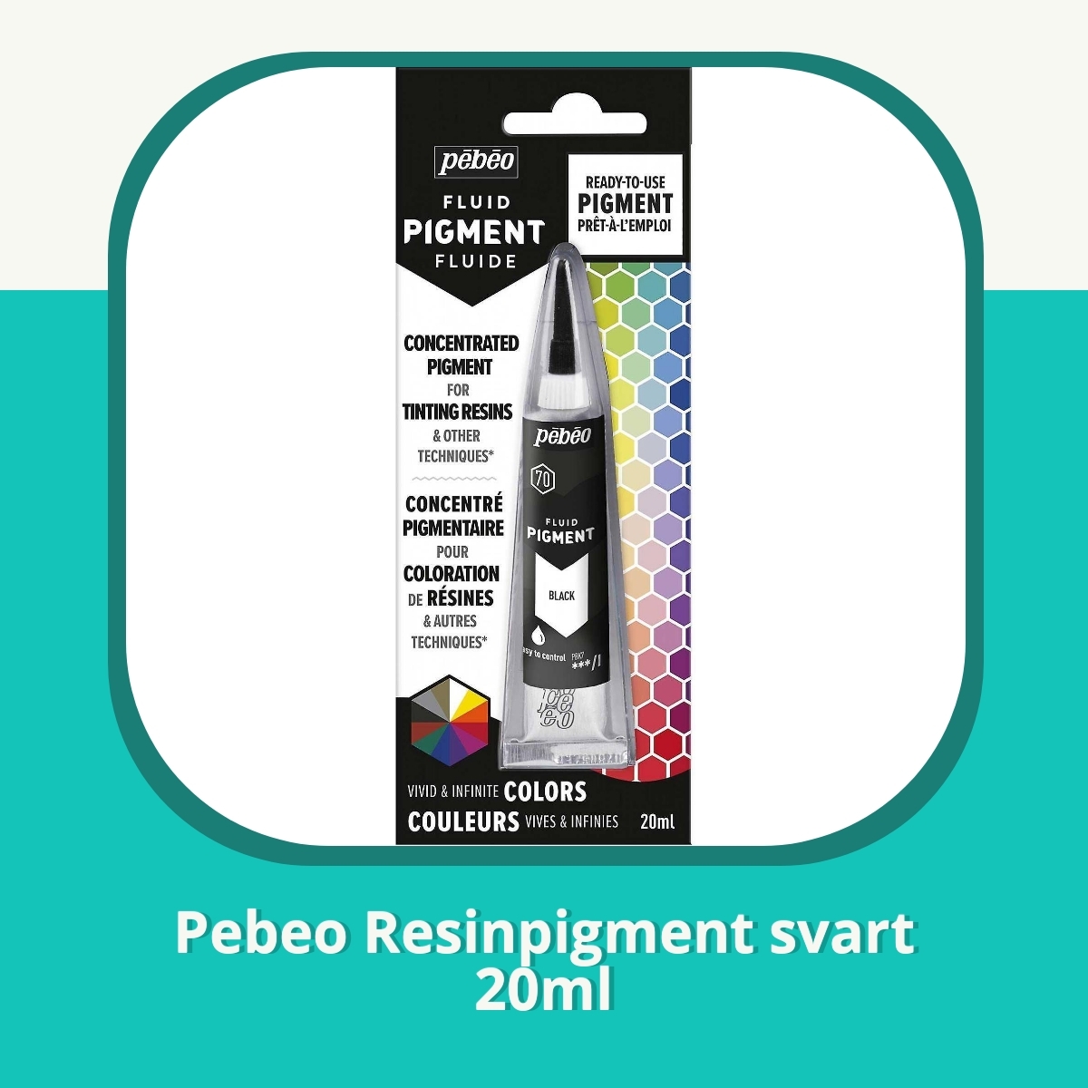 Recension af Pebeo Resinpigment svart 20ml
