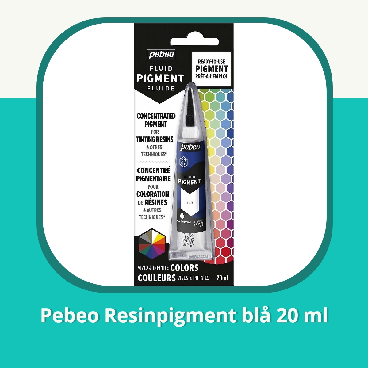 Anmeldelse af Pebeo Resinpigment blå 20 ml