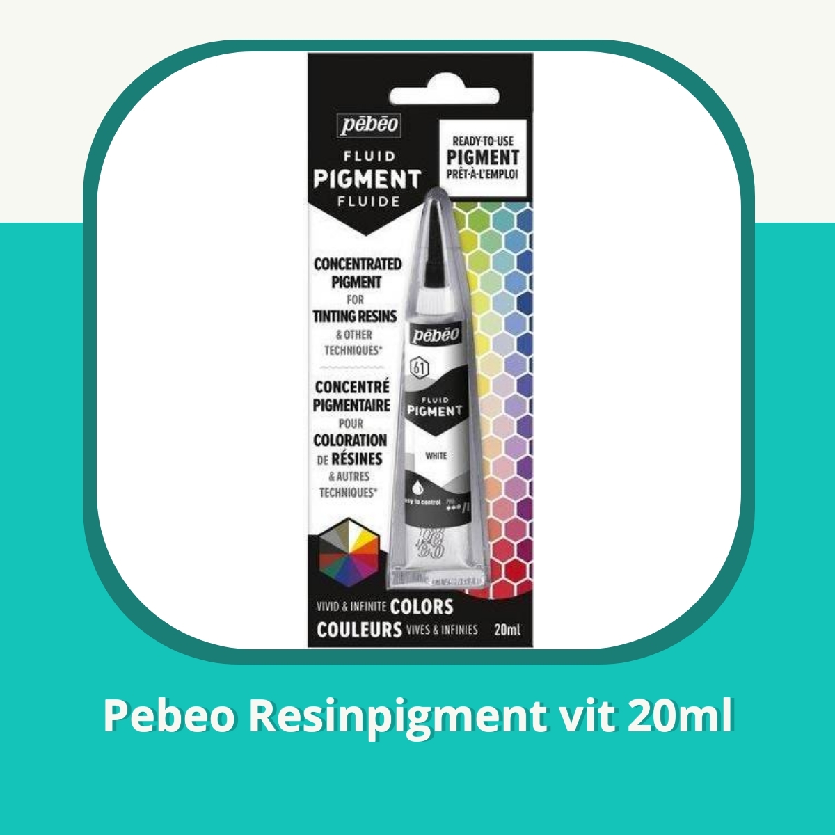 Recension af Pebeo Resinpigment vit 20ml