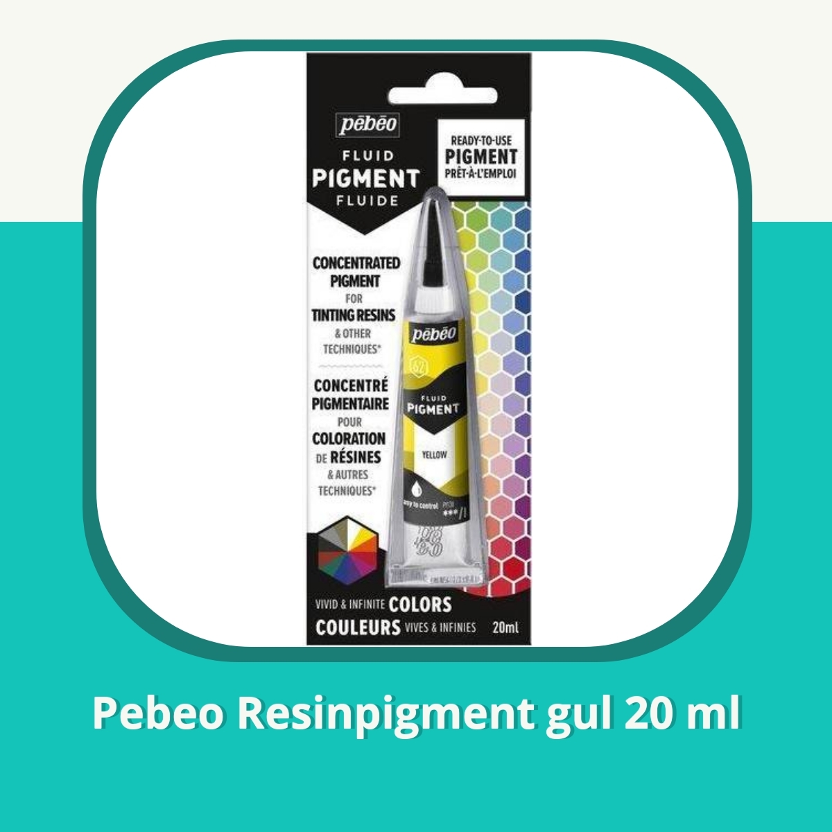 Anmeldelse af Pebeo Resinpigment gul 20 ml