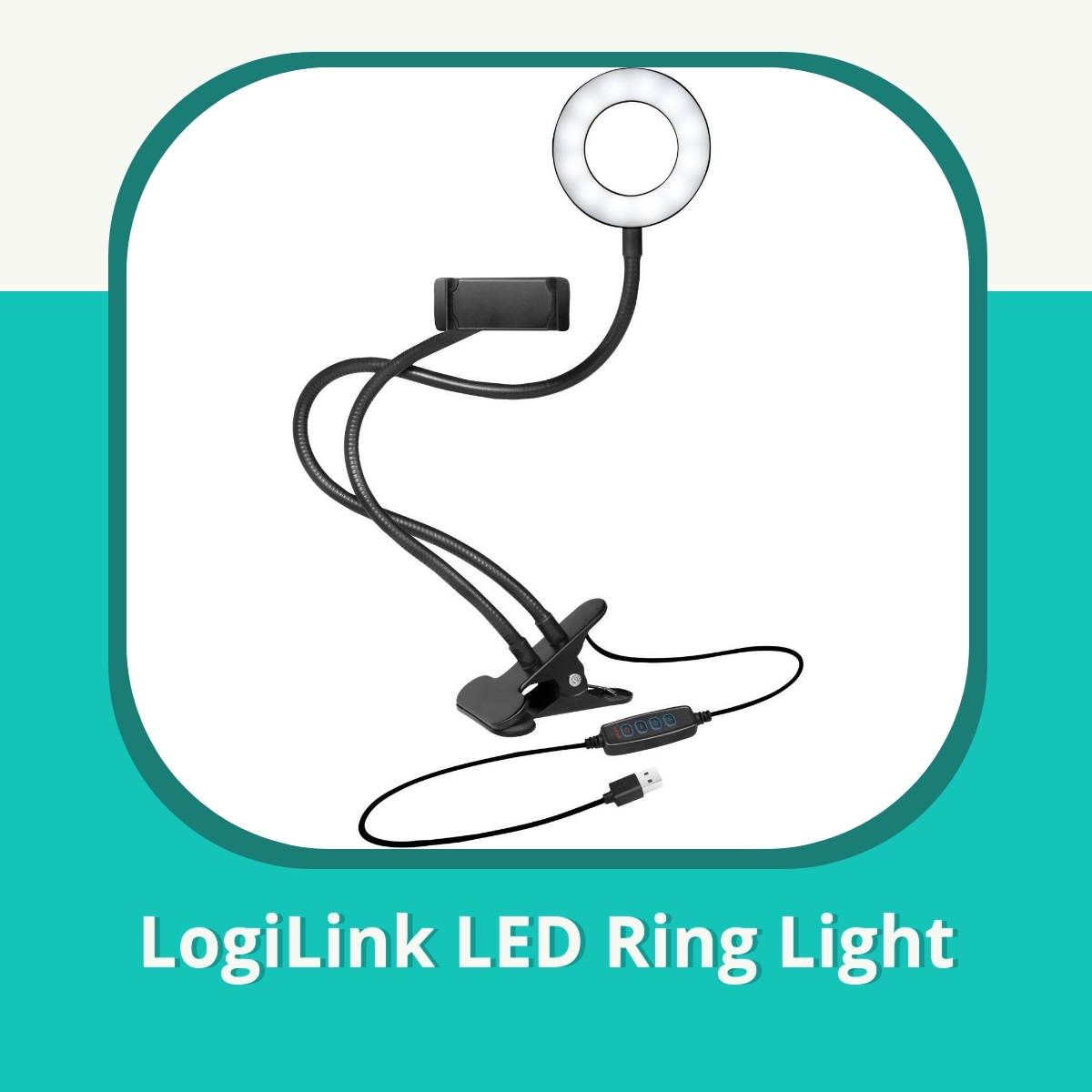 Anmeldelse af LogiLink LED Ring Light