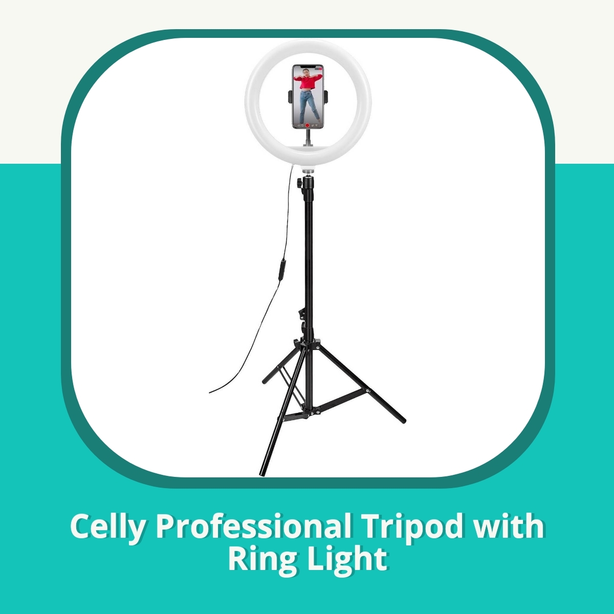 Anmeldelse af Celly Professional Tripod with Ring Light