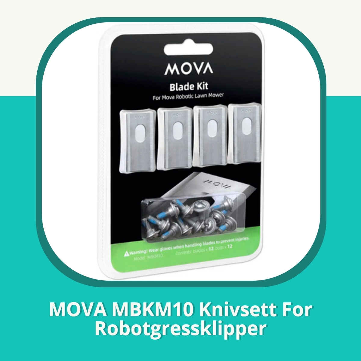 Anmeldelse af MOVA MBKM10 Knivsett For Robotgressklipper