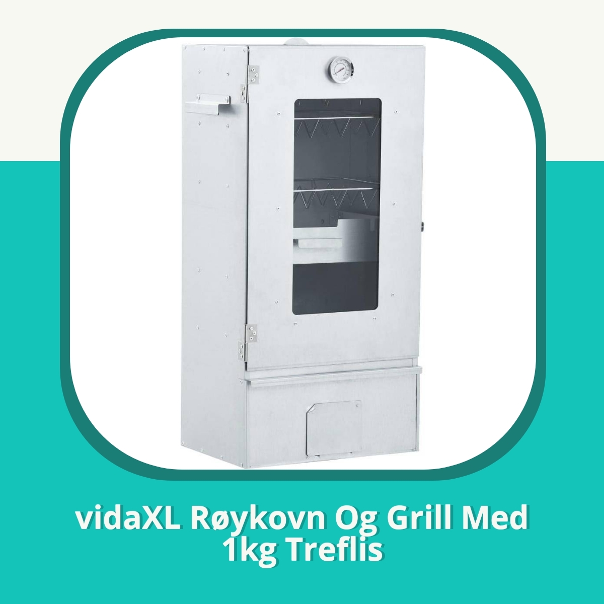Anmeldelse vidaXL Røykovn Og Grill Med 1kg Treflis