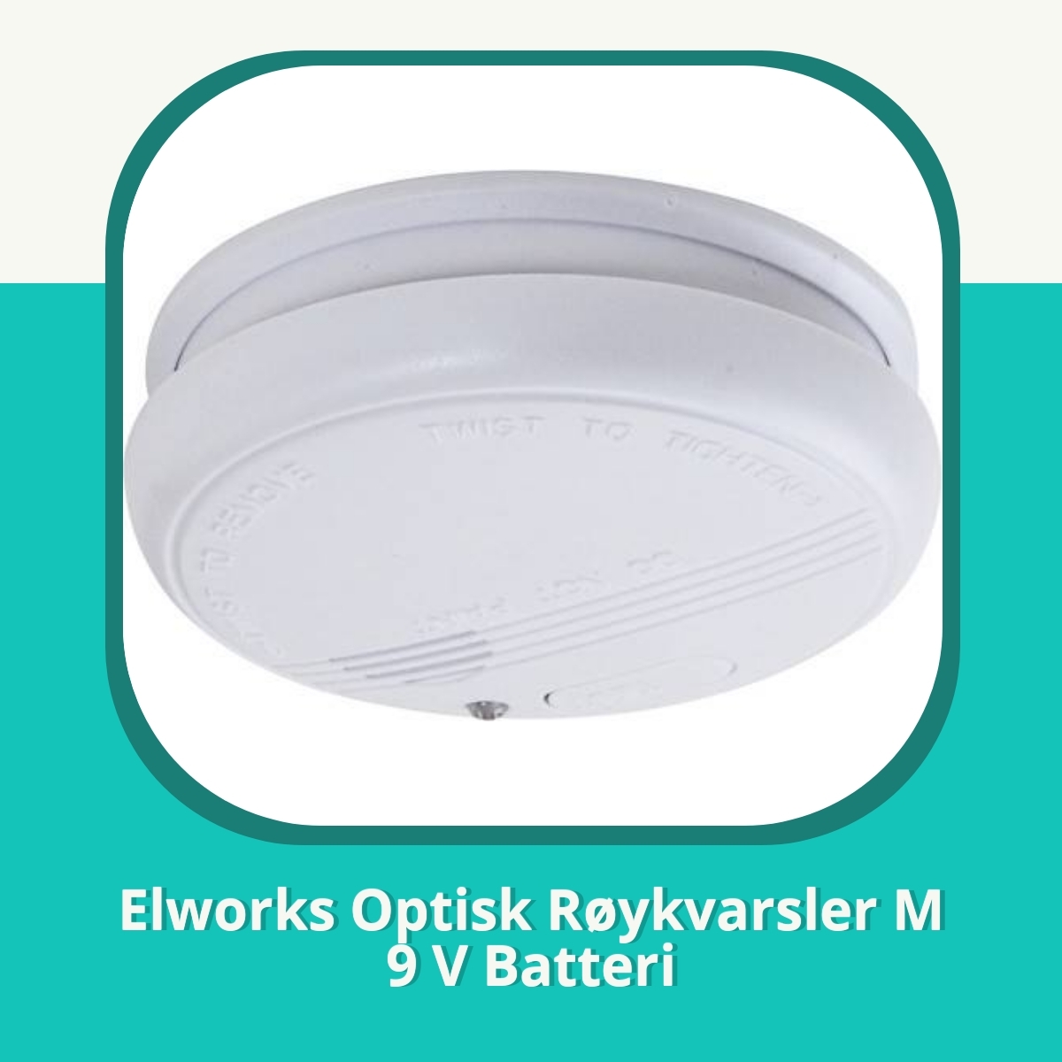 Anmeldelse af Elworks Optisk Røykvarsler M 9 V Batteri