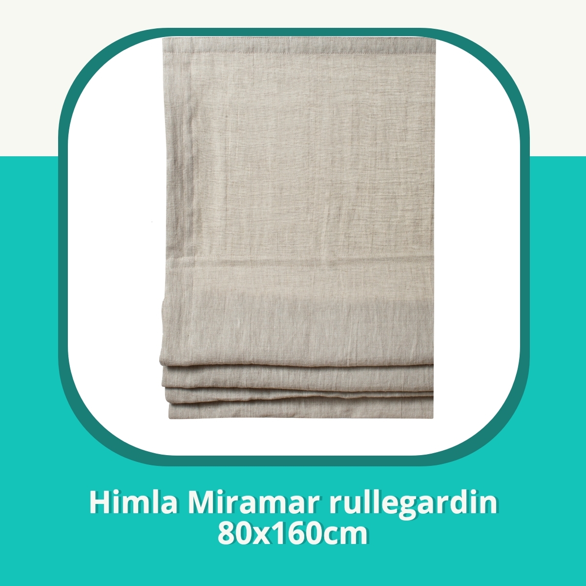 Anmeldelse af Himla Miramar rullegardin 80x160cm