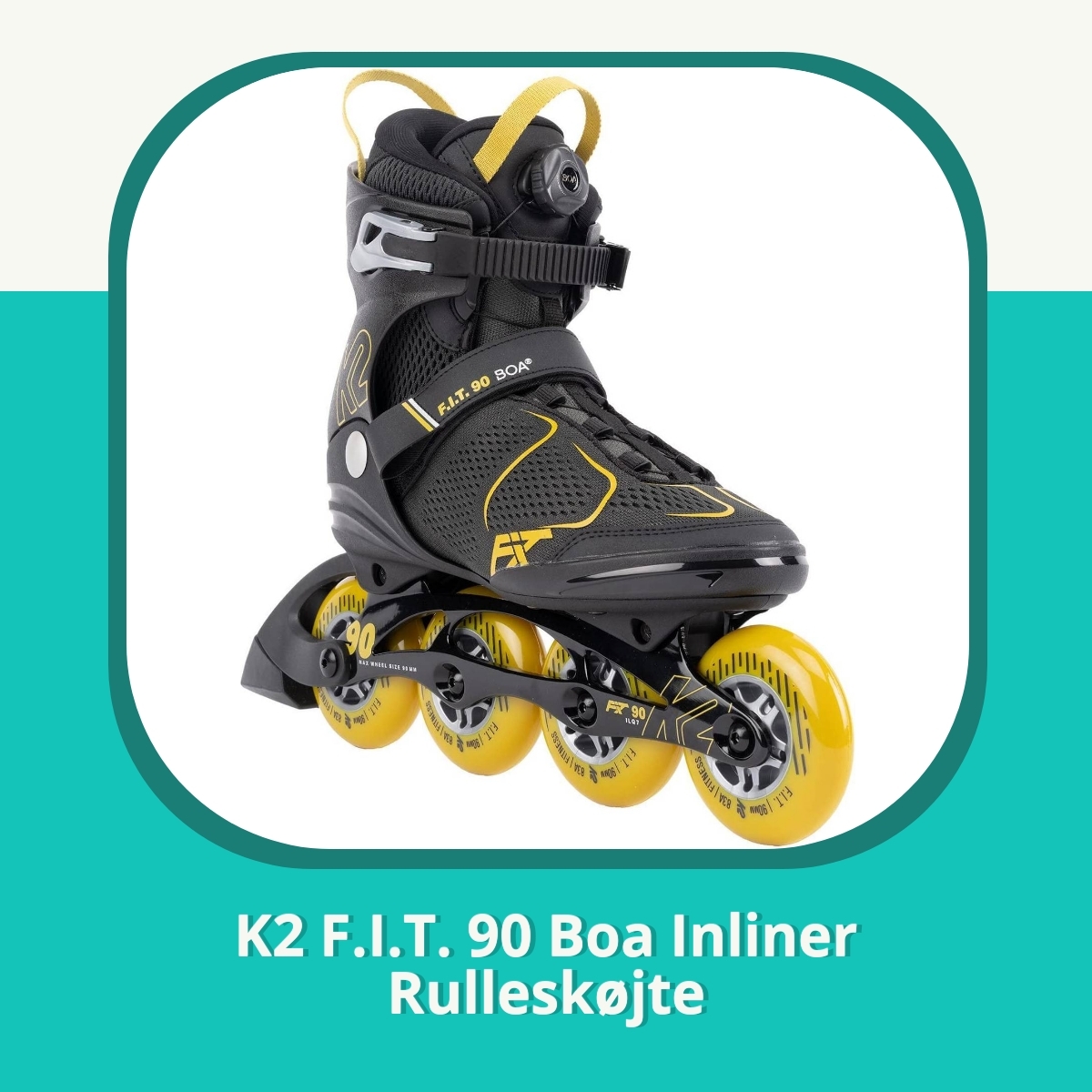 Anmeldelse af K2 F.I.T. 90 Boa Inliner Rulleskøjte