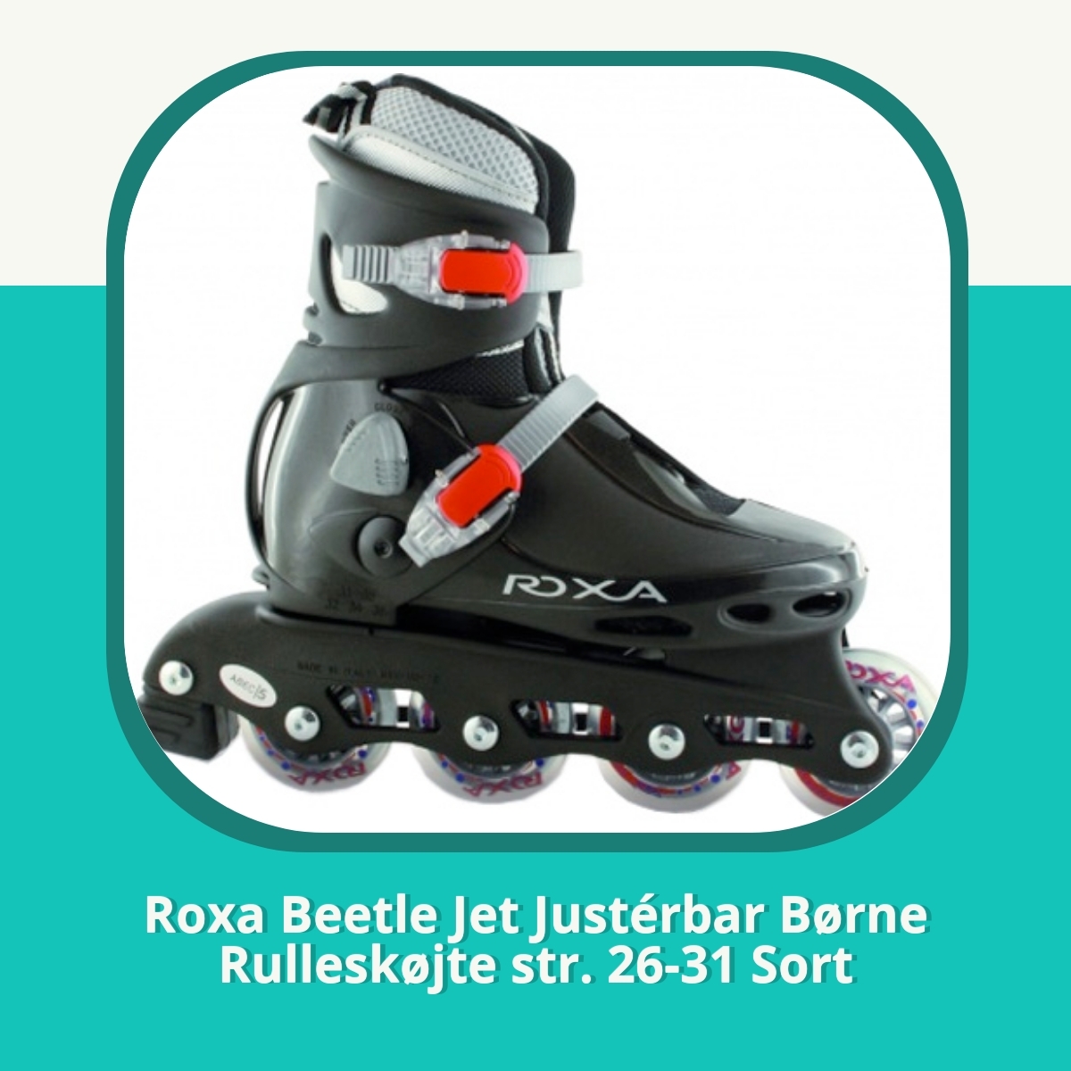 Anmeldelse af Roxa Beetle Jet Justérbar Børne Rulleskøjte str. 26-31 Sort