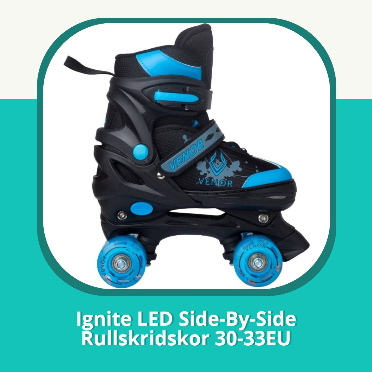 Recension Ignite LED Side-By-Side Rullskridskor 30-33EU