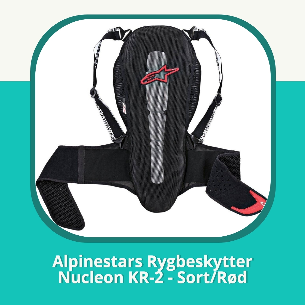 Anmeldelse af Alpinestars Rygbeskytter Nucleon KR-2 - Sort/Rød