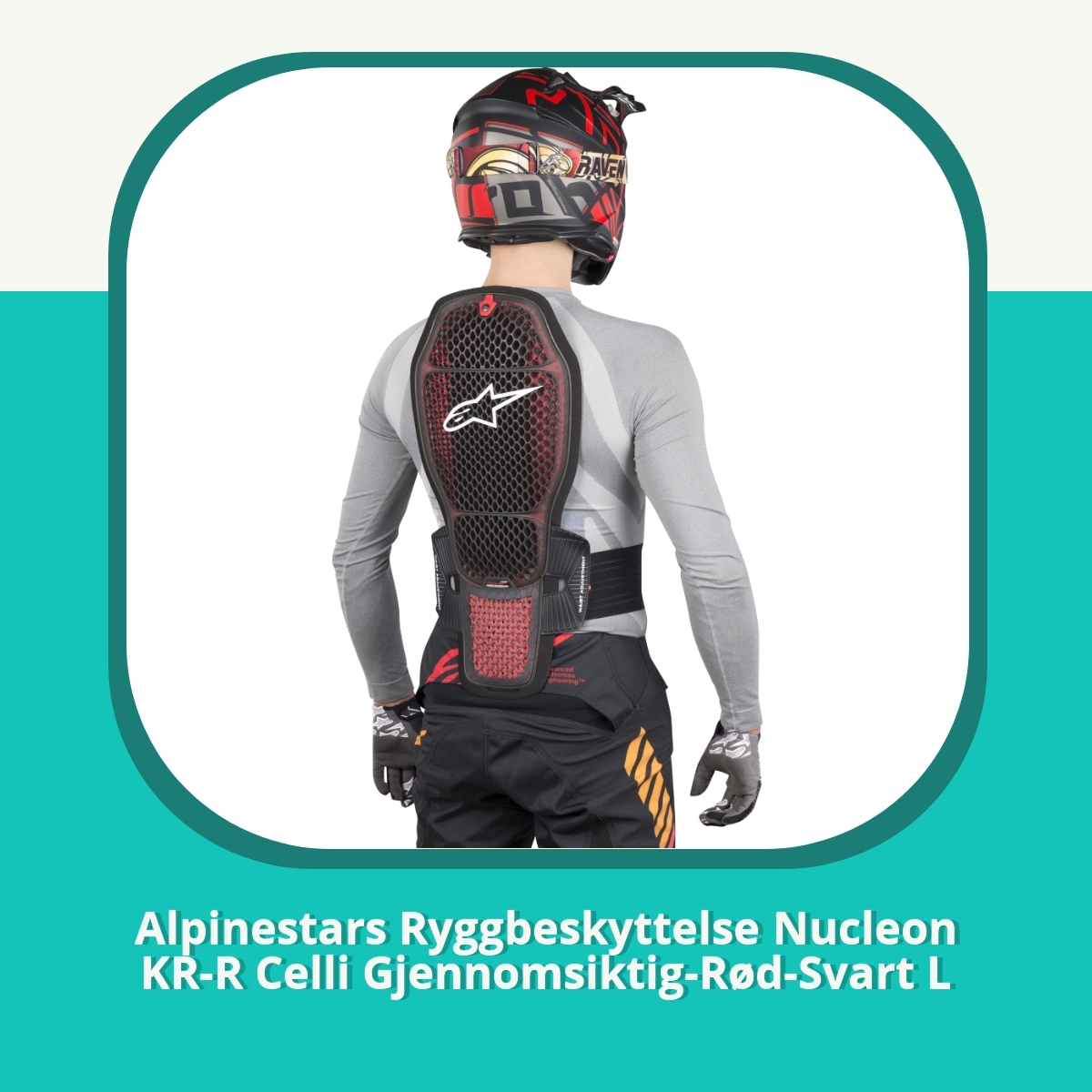 Anmeldelse af Alpinestars Ryggbeskyttelse Nucleon KR-R Celli Gjennomsiktig-Rød-Svart L