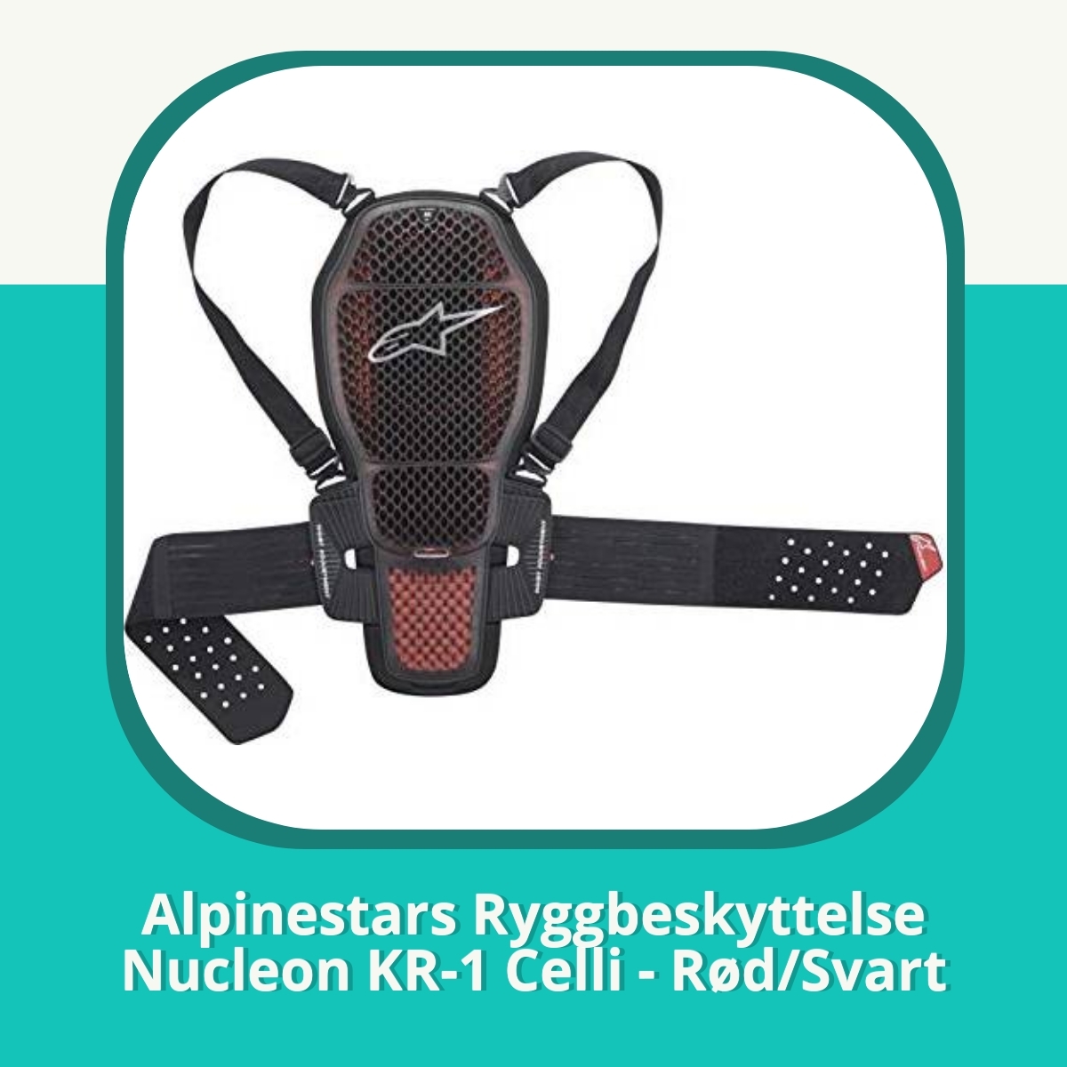 Anmeldelse Alpinestars Ryggbeskyttelse Nucleon KR-1 Celli - Rød/Svart