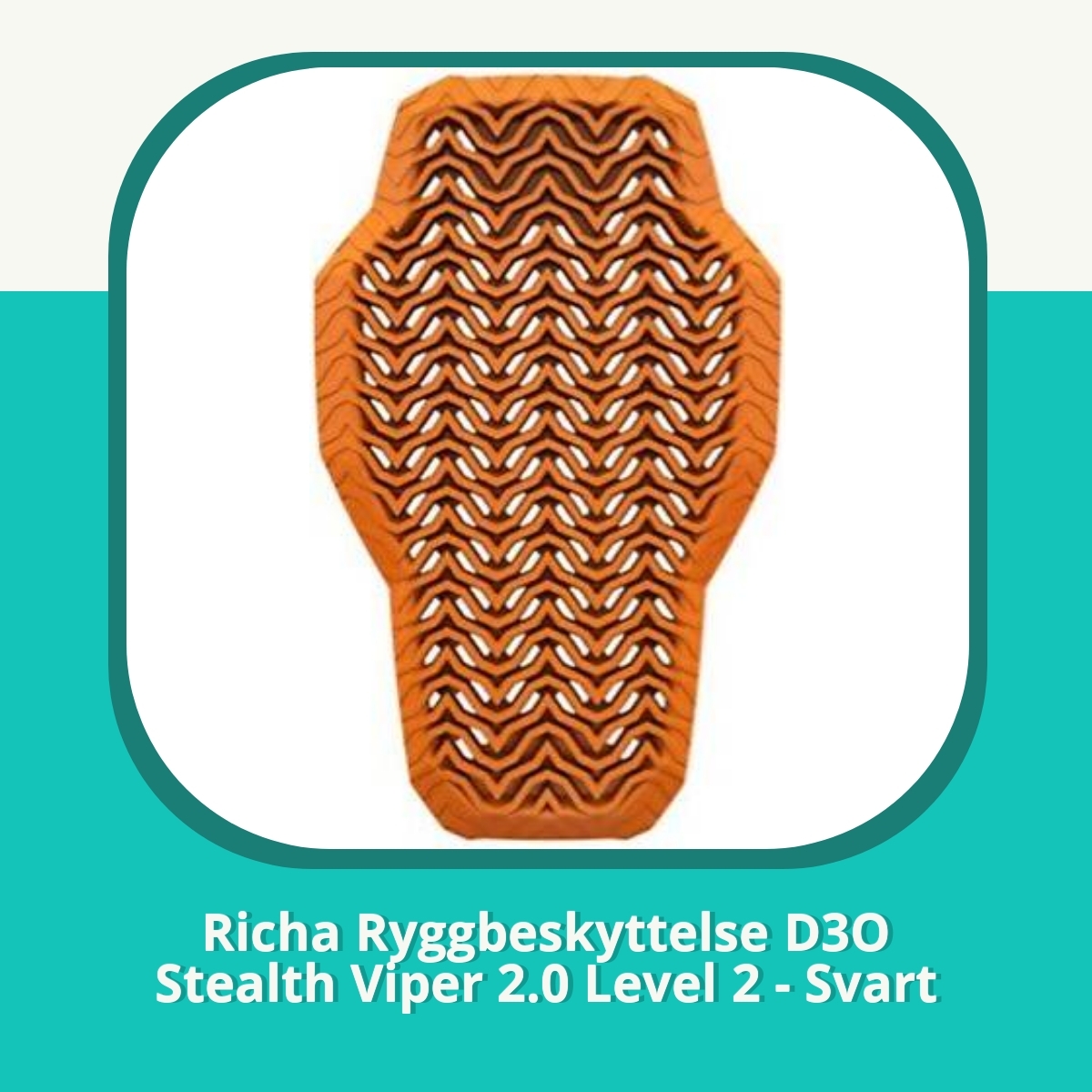 Anmeldelse af Richa Ryggbeskyttelse D3O Stealth Viper 2.0 Level 2 - Svart