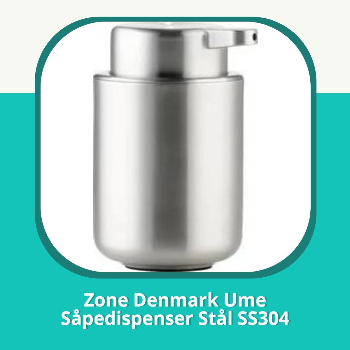 Anmeldelse af Zone Denmark Ume Såpedispenser Stål SS304