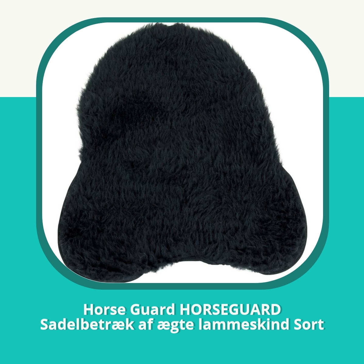 Anmeldelse af Horse Guard HORSEGUARD Sadelbetræk af ægte lammeskind Sort