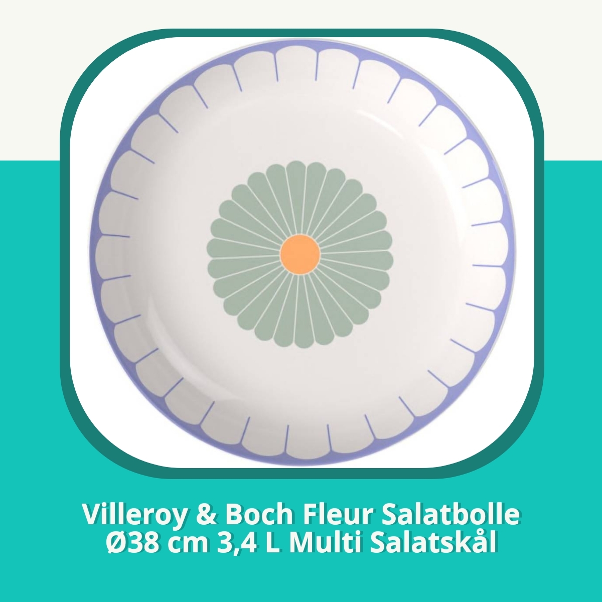 Anmeldelse af Villeroy & Boch Fleur Salatbolle Ø38 cm 3,4 L Multi Salatskål