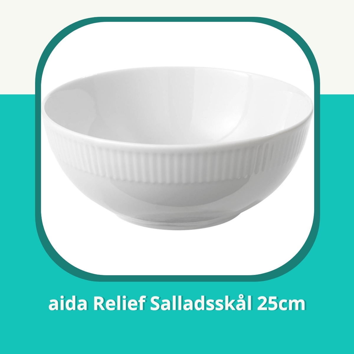 Recension af aida Relief Salladsskål 25cm