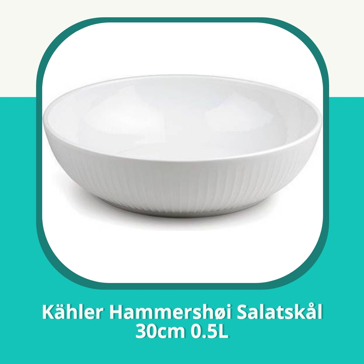 Anmeldelse af Kähler Hammershøi Salatskål 30cm 0.5L
