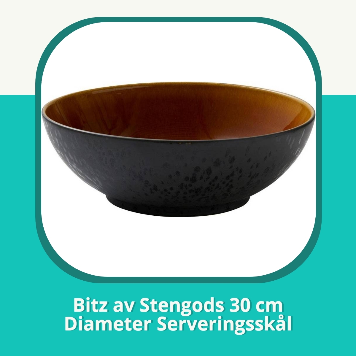 Recension af Bitz av Stengods 30 cm Diameter Serveringsskål