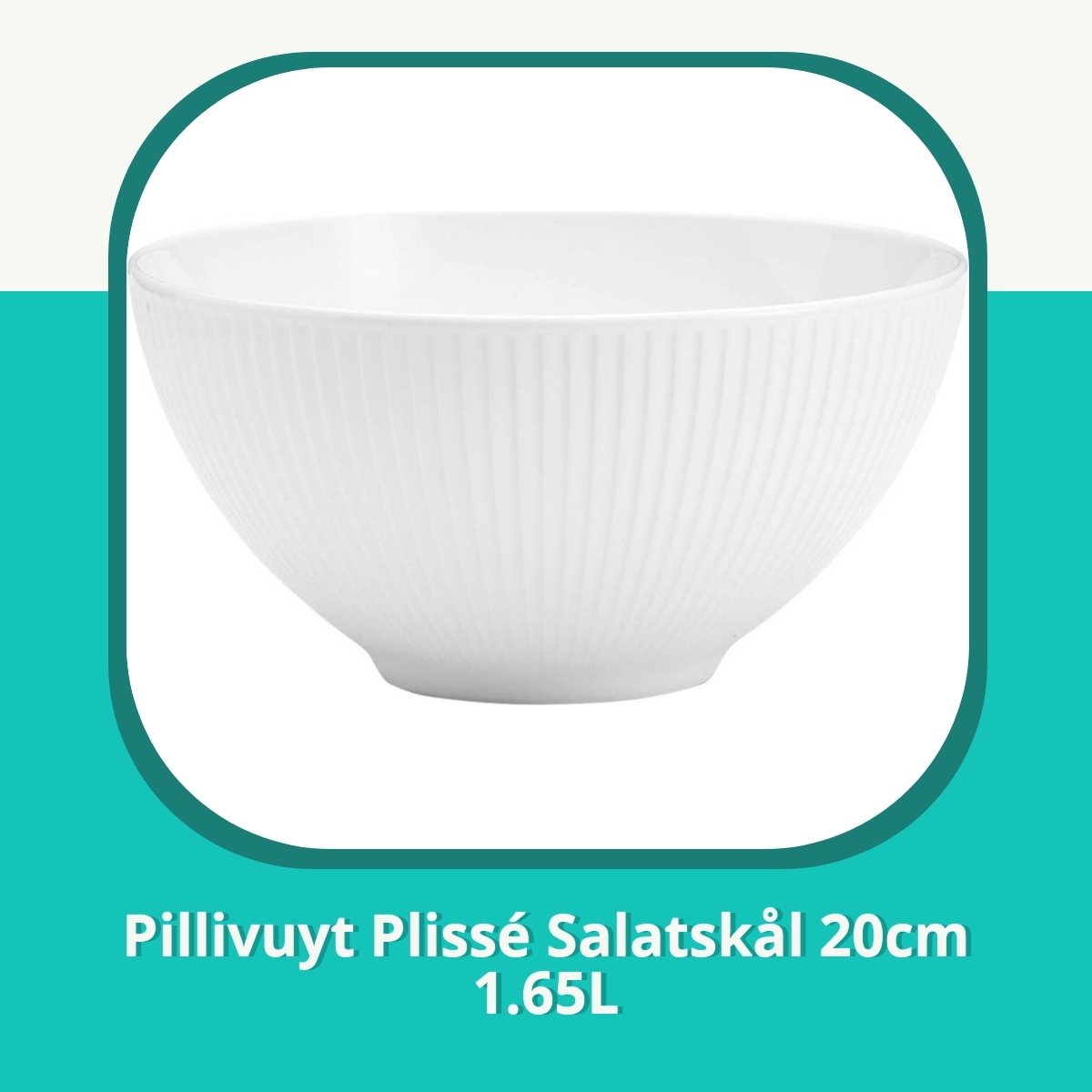 Anmeldelse af Pillivuyt Plissé Salatskål 20cm 1.65L