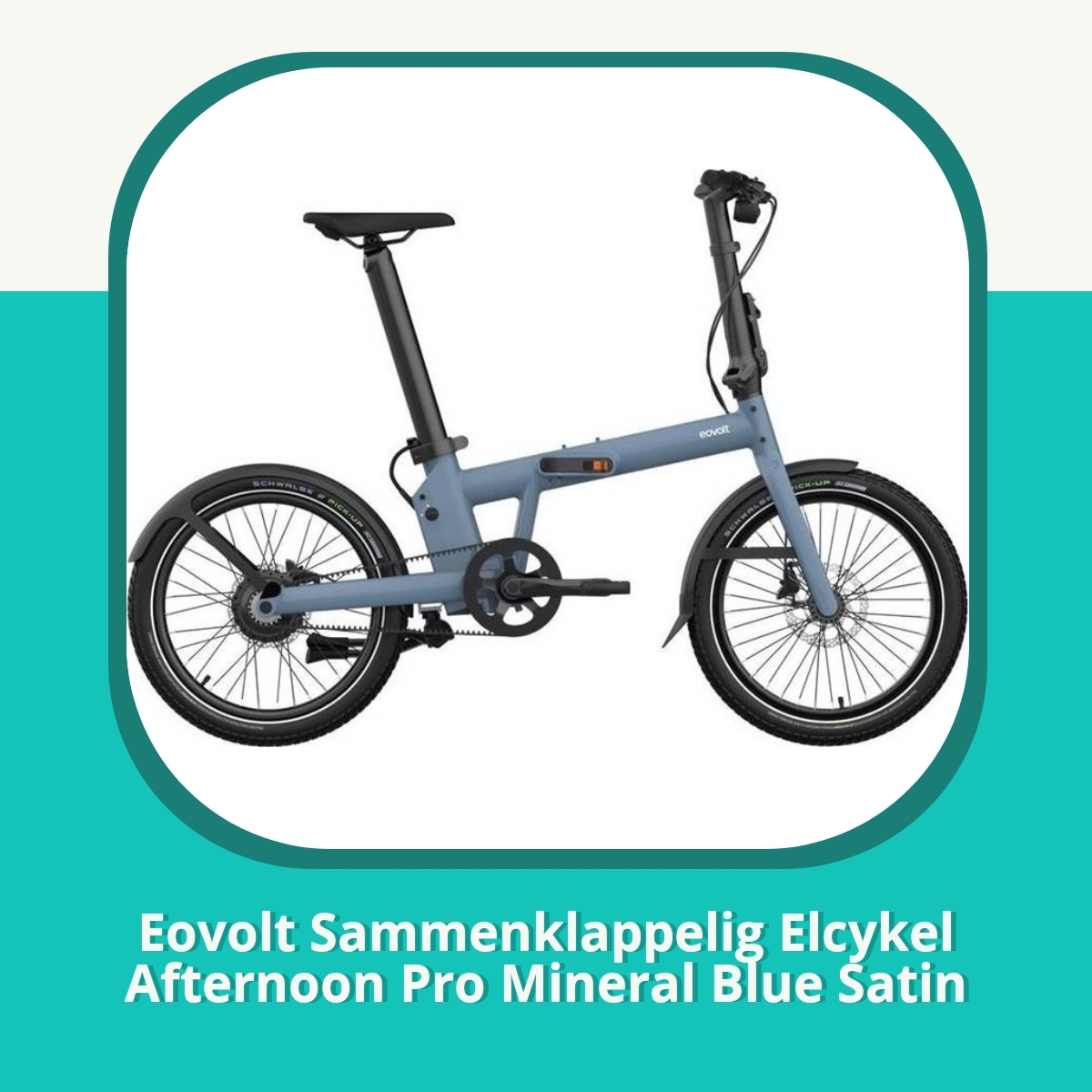 Anmeldelse af Eovolt Sammenklappelig Elcykel Afternoon Pro Mineral Blue Satin