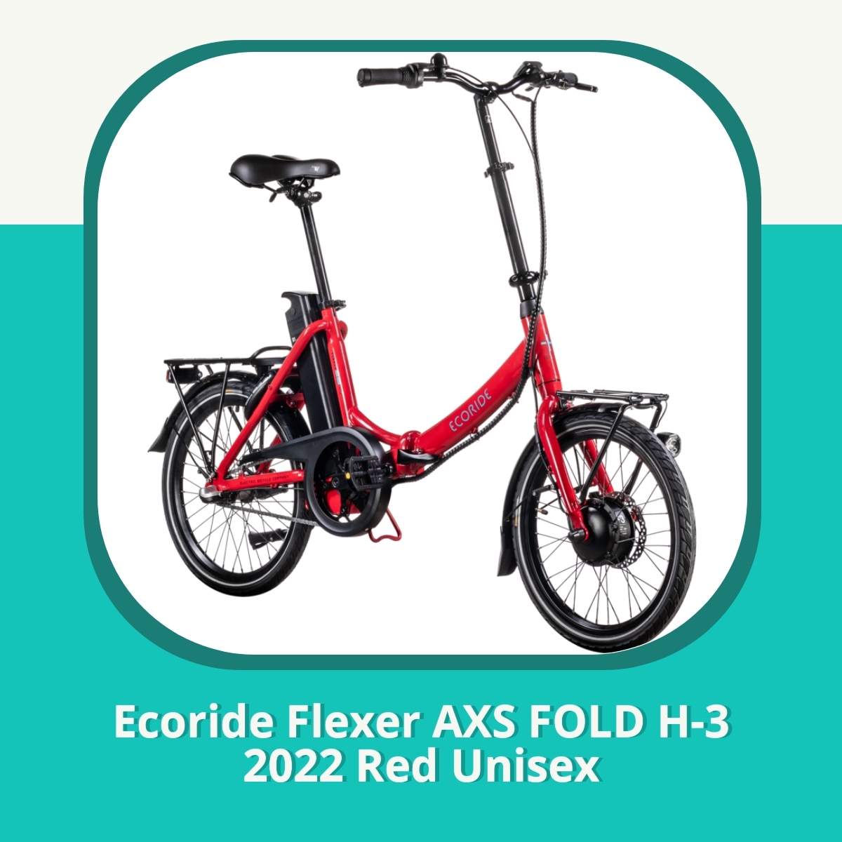 Anmeldelse af Ecoride Flexer AXS FOLD H-3 2022 Red Unisex