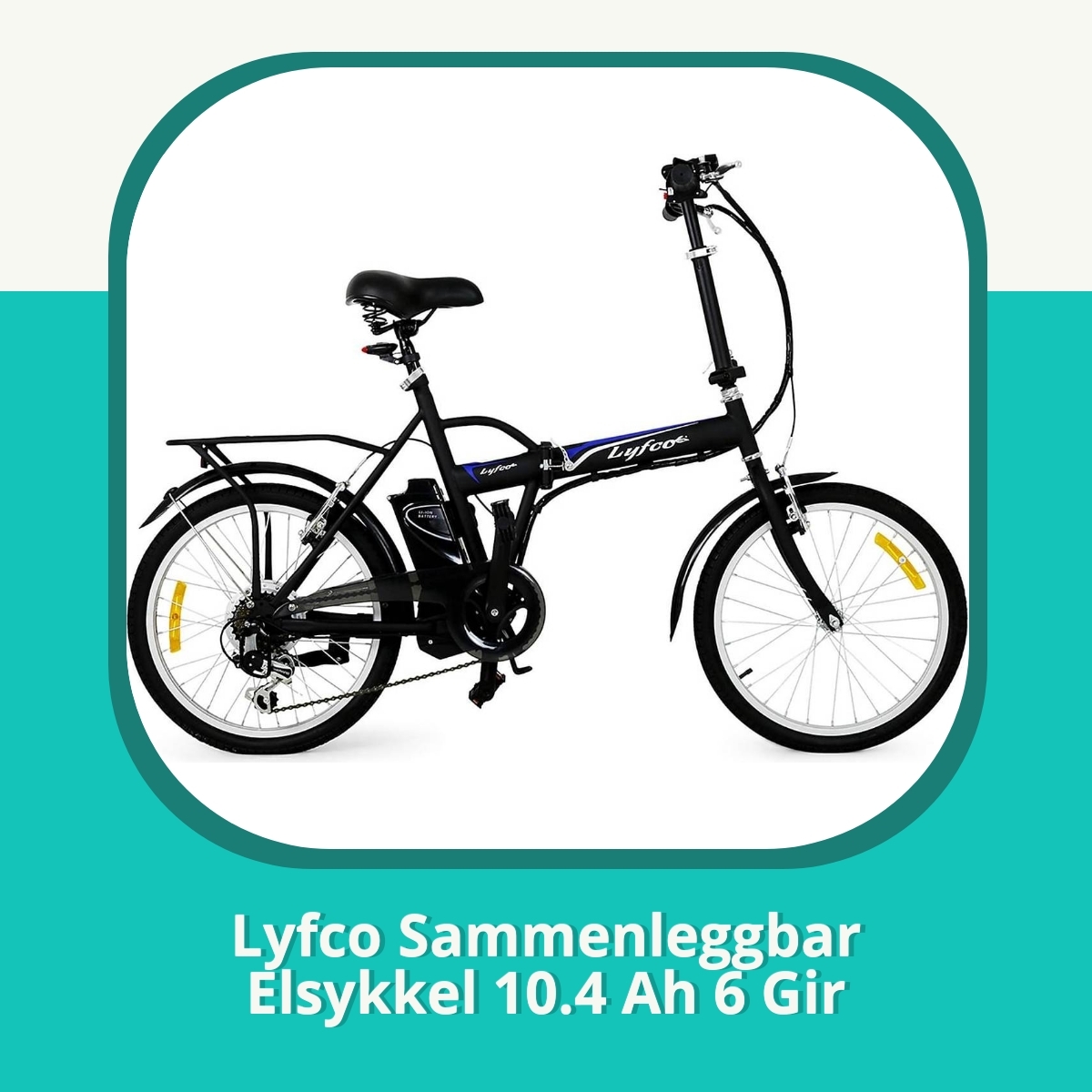 Anmeldelse af Lyfco Sammenleggbar Elsykkel 10.4 Ah 6 Gir