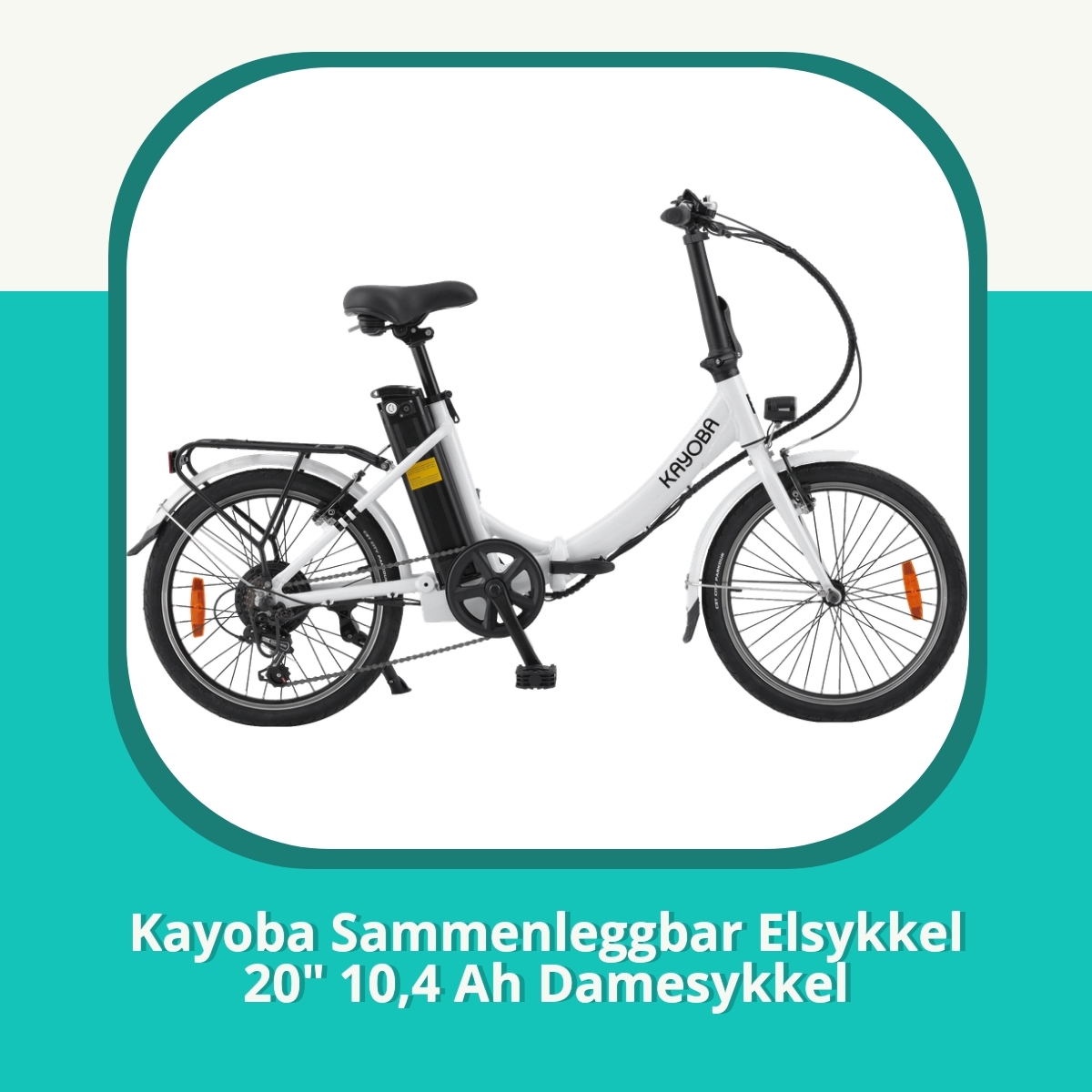 Anmeldelse Kayoba Sammenleggbar Elsykkel 20