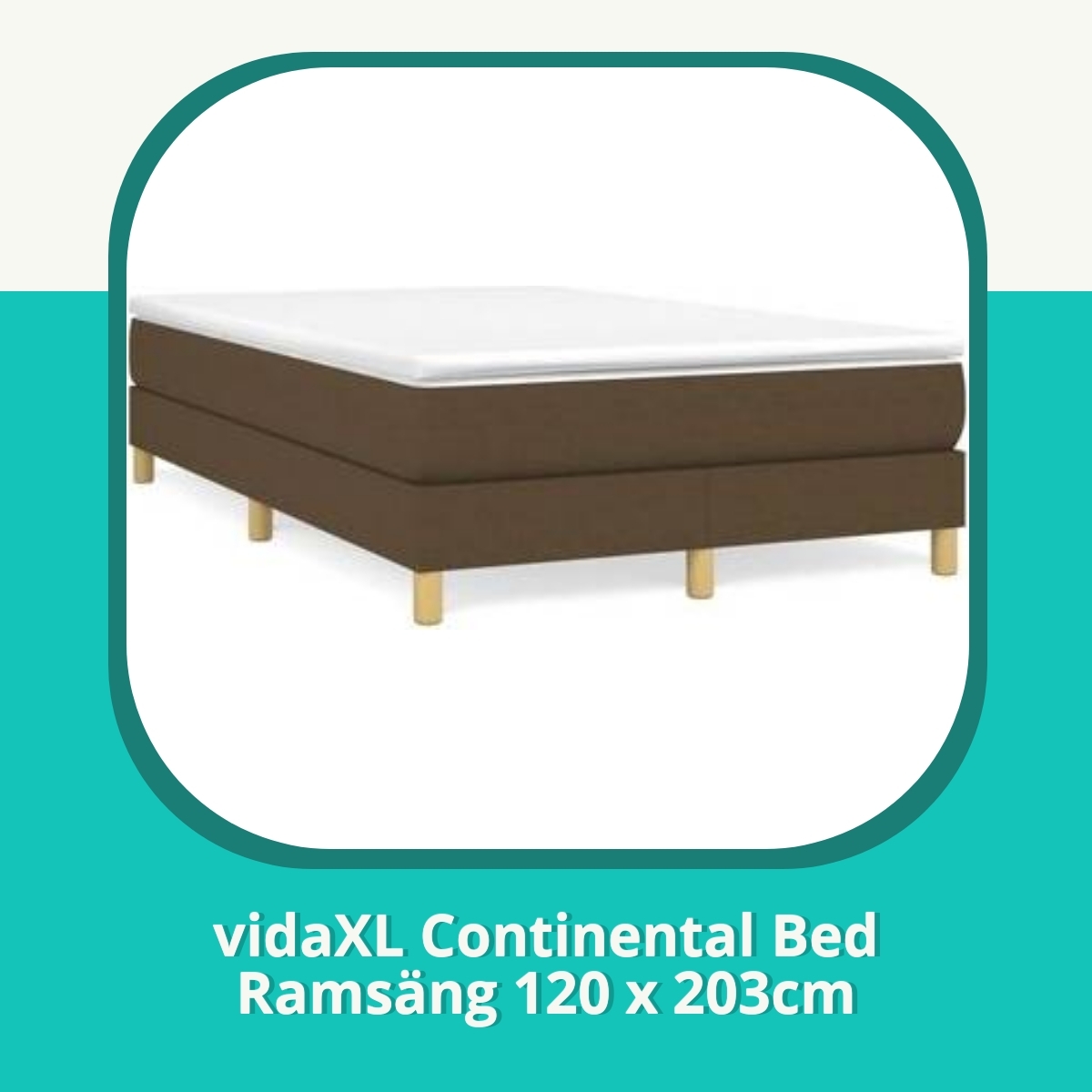 Recension af vidaXL Continental Bed Ramsäng 120 x 203cm