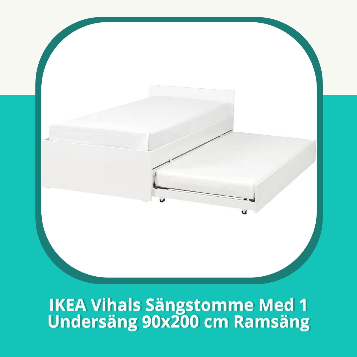 Recension af IKEA Vihals Sängstomme Med 1 Undersäng 90x200 cm Ramsäng