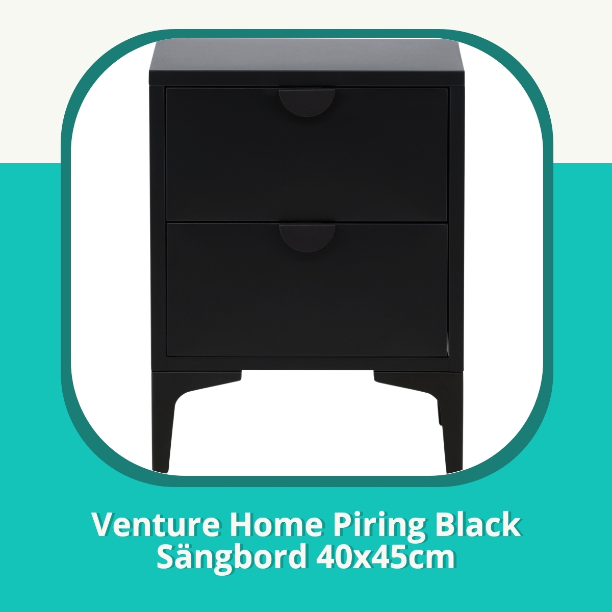 Recension af Venture Home Piring Black Sängbord 40x45cm